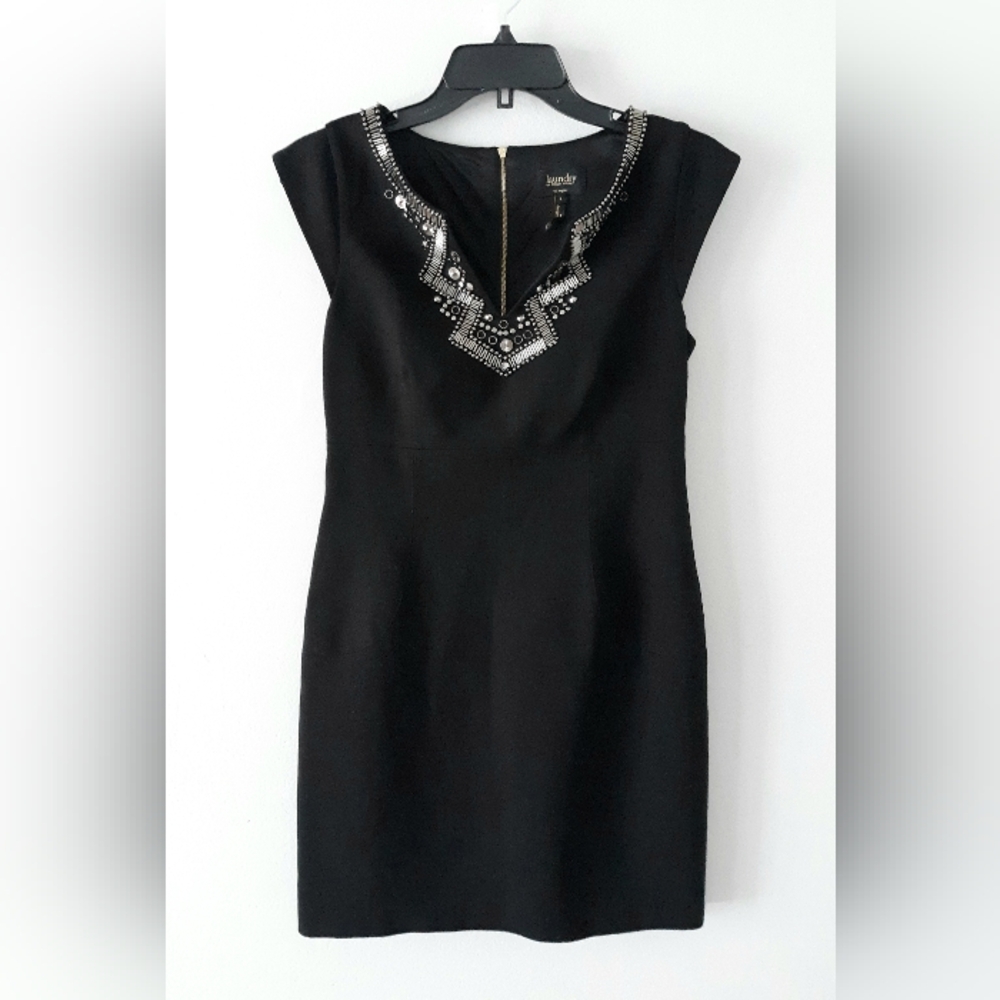 Shelli Segal Embellished Cocktail Party Mini Dress 4